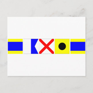 Code Flag David Briefkaart