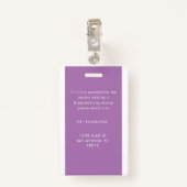 code foto-naamlabel van werkbalk badge (Achterkant met clip)