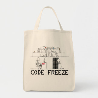 Code Freeze Bag Tote Bag