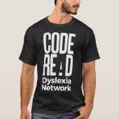 Code gelezen Dyslexia Network T-shirt (Voorkant)