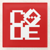 CODE GLAZEN ONDERZETTER (Voorkant)