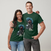 Code Glitch Deconstrueer Cyberpunk Punk Schedel Ku T-shirt (Unisex)