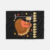 Code Gobble Funny Thanksgiving Nurse Rn Cna Medica Fleece Deken (Voorkant (Horizontaal))