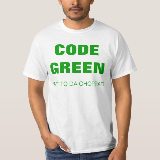 Code Groene T-Shirt (Voorkant)