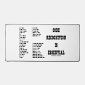 Code-herkenning is een essentiële morscode bureaumat (Voorkant)