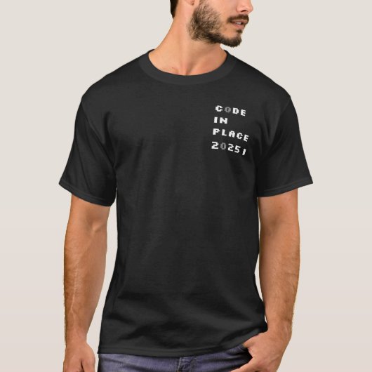 Code in place 2025 T-shirt (licht ontwerp) (Voorkant)