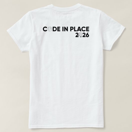 Code in Place 2026 T-shirt (Design achterkant)