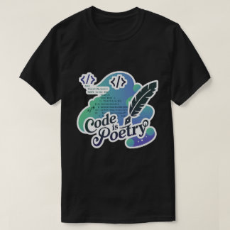 Code is een grappige programmeur t-shirt