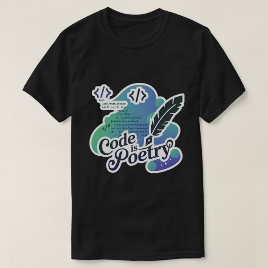 Code is een grappige programmeur t-shirt (Design voorkant)