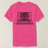 Code is Kunst die iets doet Computer Nerd Geek T-shirt (Design voorkant)