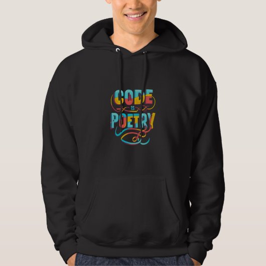 Code is poëzie: verhef je programmeerpassie hoodie (Voorkant)