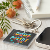 Code is poëzie: verhef je programmeerpassie sleutelhanger (Voorkant Rechts)