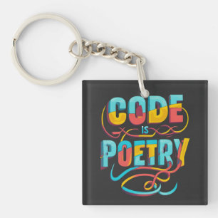 Code is poëzie: verhef je programmeerpassie sleutelhanger
