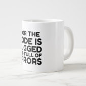 CODE IS VOL Bugs EN VOL FOUTEN Grote Koffiekop (Voorkant rechts)