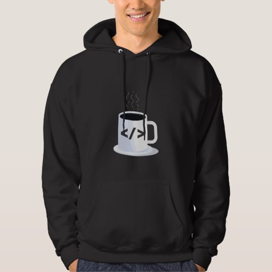 Code Java Coding Coffee Mok Funny Programming Code Hoodie (Voorkant)