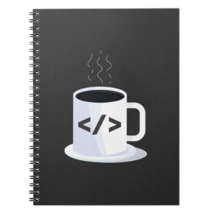 Code Java Coding Coffee Mok Funny Programming Code Notitieboek
