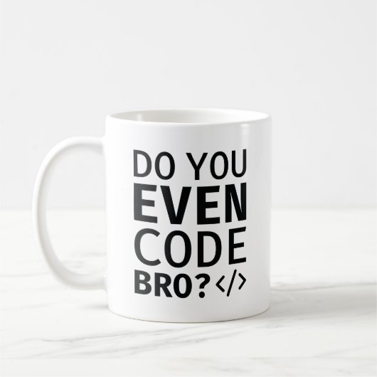 Code je zelfs Bro Koffiemok (Links)
