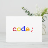 CODE KAART (Staand voorkant)