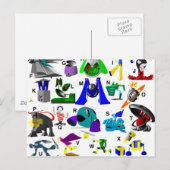 Code Key - Robots Briefkaart (Voorkant / Achterkant)