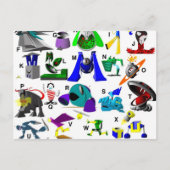 Code Key - Robots Briefkaart (Voorkant)