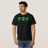 Code Koffie Herhaal het Leven van de Programmeur T-shirt (Voorkant volledig)