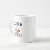 Code Koffie Verpleegster Humor Ploeg Leven Koffiemok (Voorkant links)