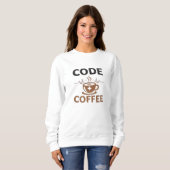 Code Koffie Verpleegster Humor Ploeg Leven Trui (Voorkant volledig)