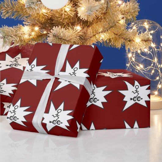 Code kruisland CC Symbool actief met geldig cadeau Cadeaupapier (Feestdagen)