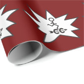 Code kruisland CC Symbool actief met geldig cadeau Cadeaupapier (Rol Hoek)