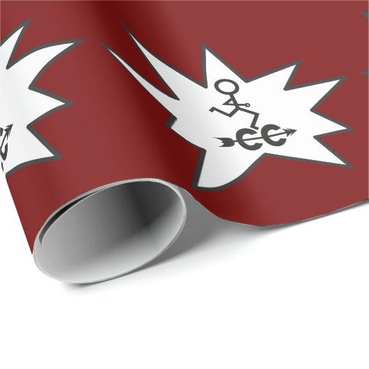 Code kruisland CC Symbool actief met geldig cadeau Cadeaupapier (Rol Hoek)