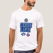 CODE LIFE Dev Tee – For Programmers, Coders & Debu T-shirt (Voorkant)
