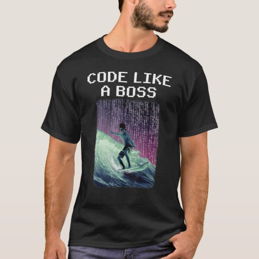 Code like a boss 2 t-shirt (Voorkant)