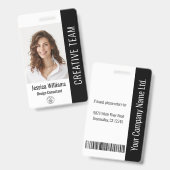 Code Logo-ID aangepaste personeelslid Badge (Voor- en achterkant)