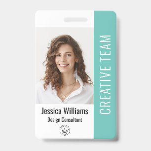Code Logo-ID aangepaste personeelslid Badge