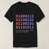 Code Lover Tshirt, Funny Binary Code T-shirt, Tech T-shirt (Design voorkant)