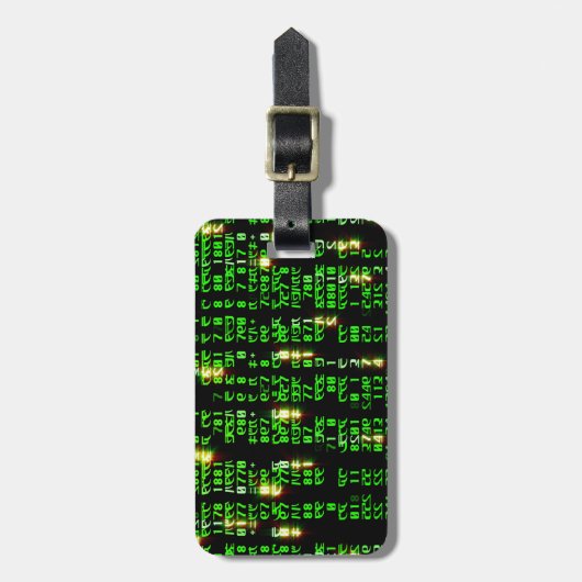 Code matrix bagagelabel (Voorkant verticaal)