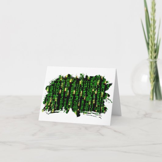 Code matrix bedankkaart (Voorkant)