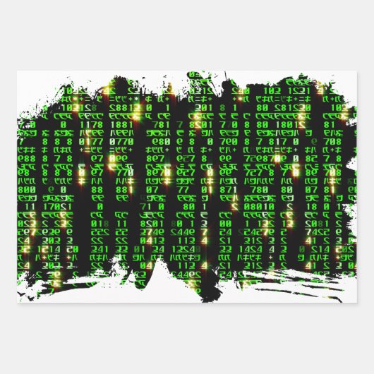 Code matrix inpakpapier vel (Voorkant 3)
