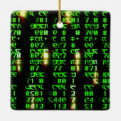 Code matrix keramisch ornament (Achterkant)