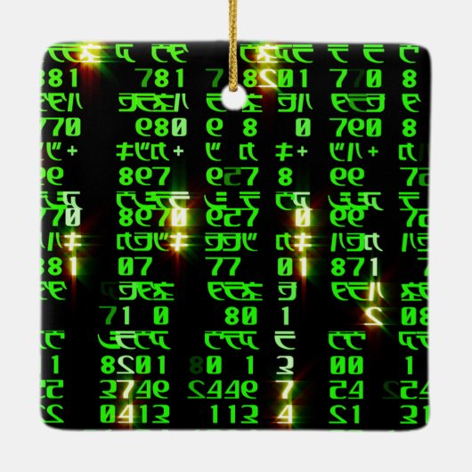 Code matrix keramisch ornament (Achterkant)