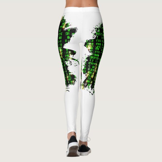 Code matrix leggings (Achterkant)