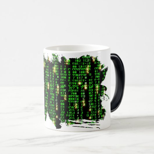 Code matrix magische mok (Voorkant rechts)