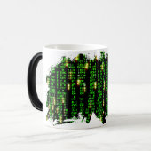 Code matrix magische mok (Voorkant links)