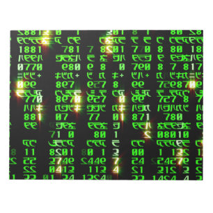 Code matrix notitieblok