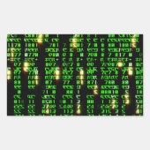 Code matrix rechthoekige sticker (Voorkant)