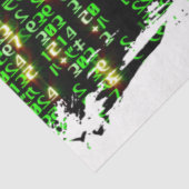 Code matrix tissuepapier (Detail)