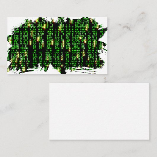 Code matrix visitekaartje (Voorkant / Achterkant)