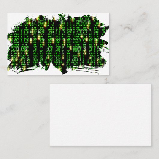 Code matrix visitekaartje (Voorkant / Achterkant)