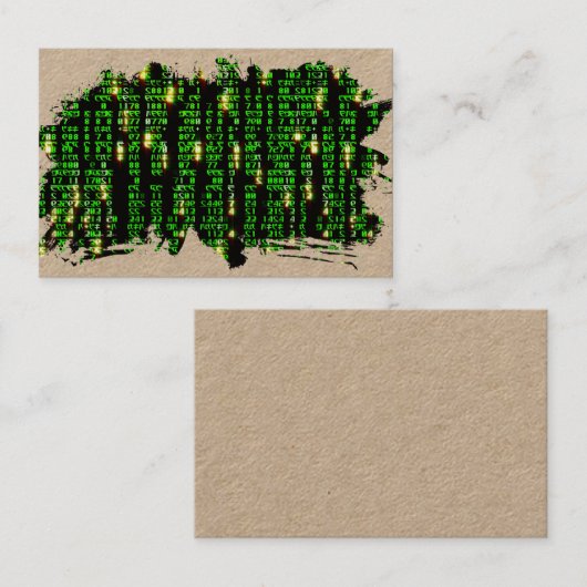 Code matrix visitekaartje (Voorkant / Achterkant)