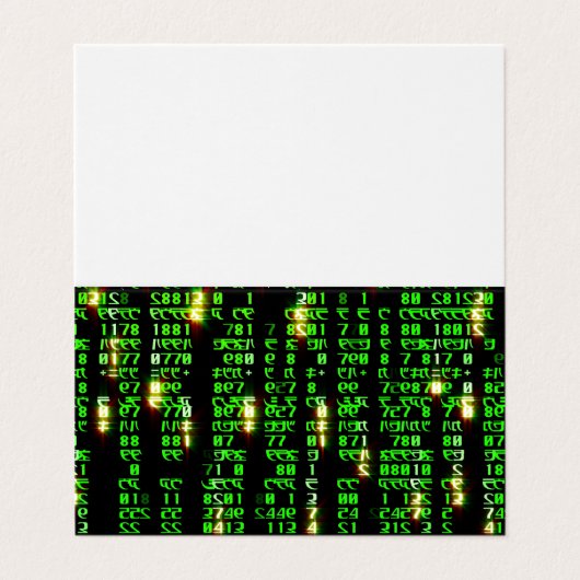 Code matrix visitekaartje (Buitenkant ongevouwen)